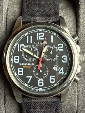 Citizen Eco-Drive Weekender Garrison Men’s Field Watch Stainless Steel